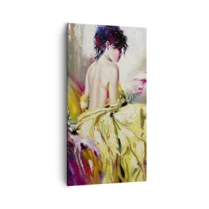 Canvas picture - Graceful in Yellow - 55x100 cm