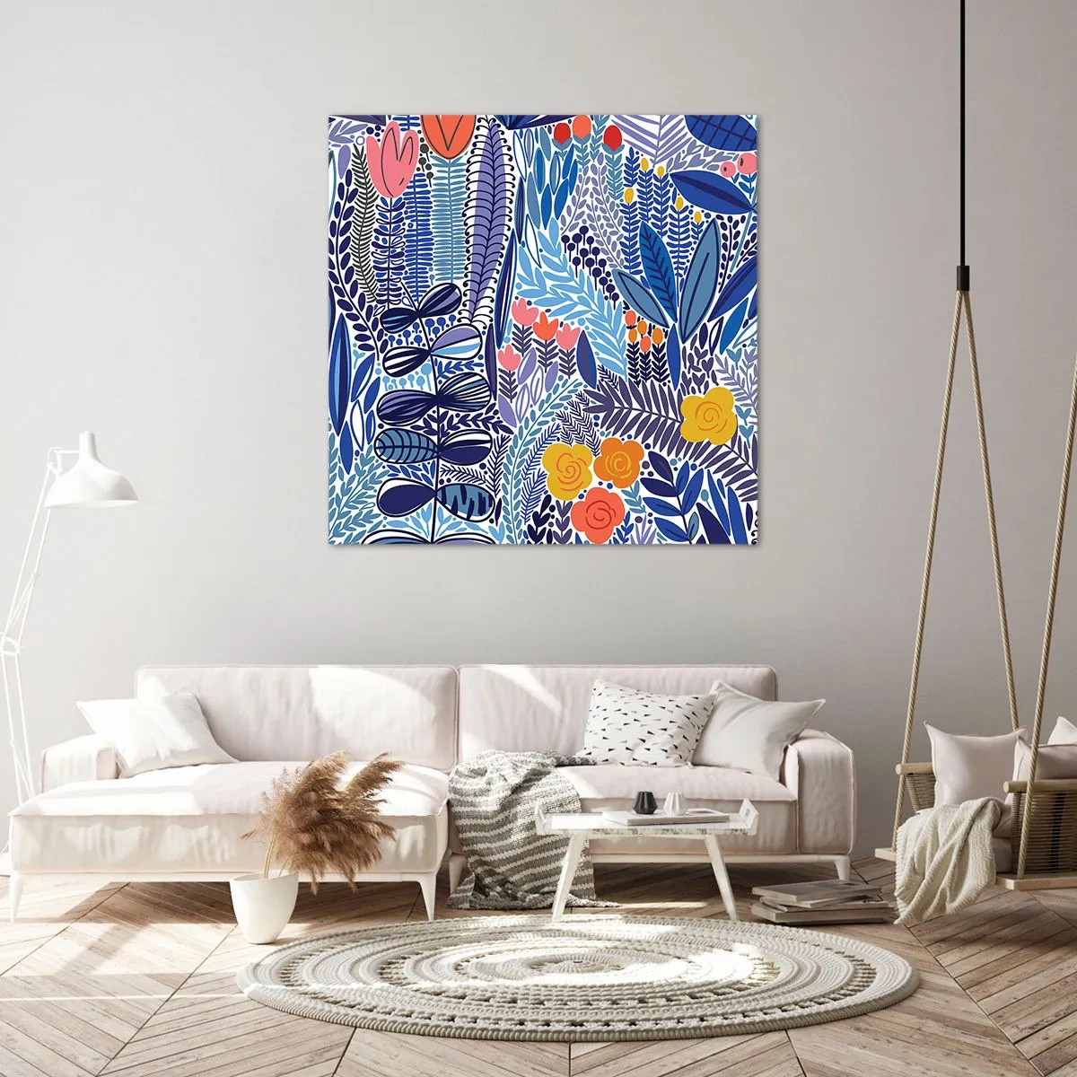 Canvas picture - Hawaian Garden - 30x30 cm