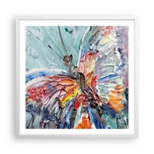 Poster in white frmae - Painted by Nature - 60x60 cm