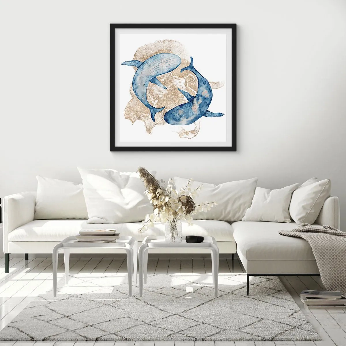 Poster in black frame - Frendship or Love? - 30x30 cm