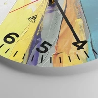 Clock face with numbers