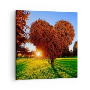 Canvas picture - Impossible Not to Love Autumn - 60x60 cm