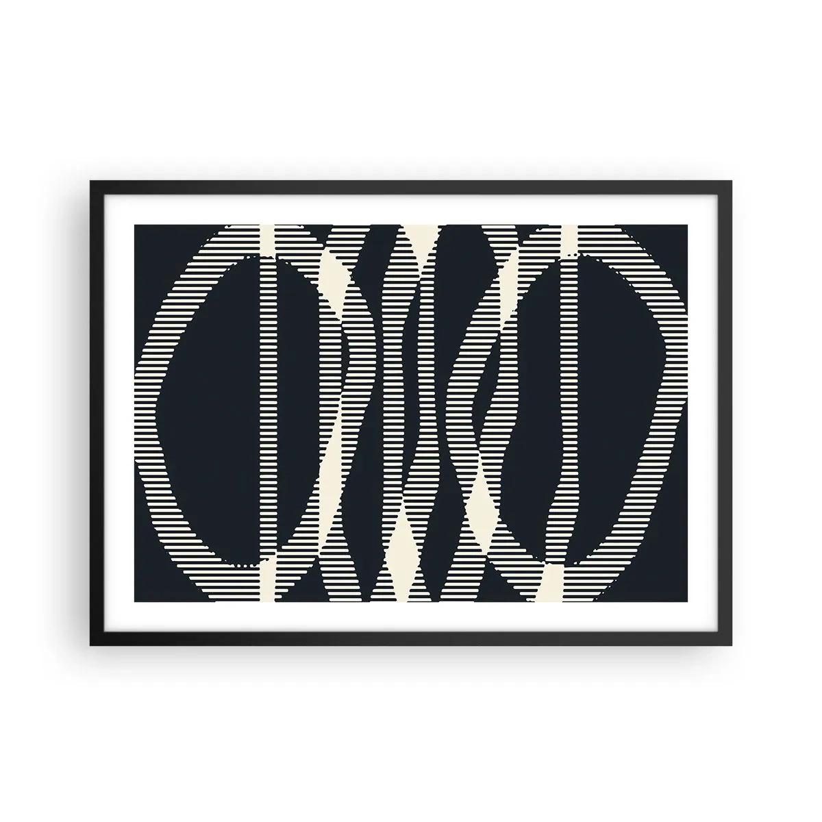 Poster in black frame - Attempt at Breaking Darkness - 70x50 cm