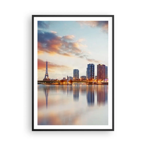 Poster in black frame - Monumental Peace of Paris - 70x100 cm