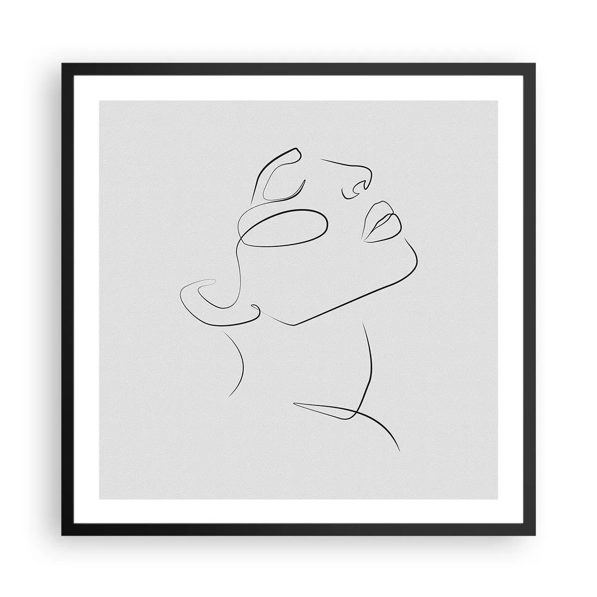 Poster in black frame - Meanders of a Dream - 60x60 cm