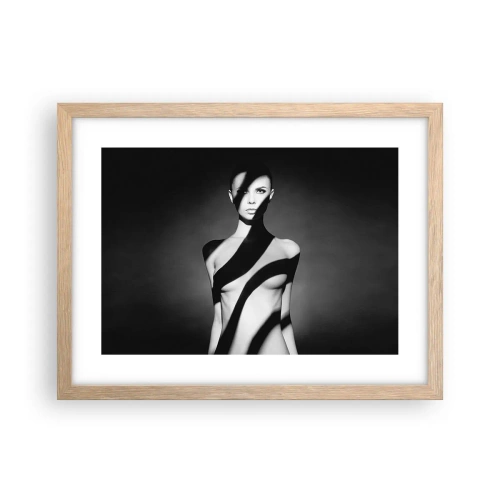 Poster in light oak frame - In the Light and in the Shadow - 40x30 cm