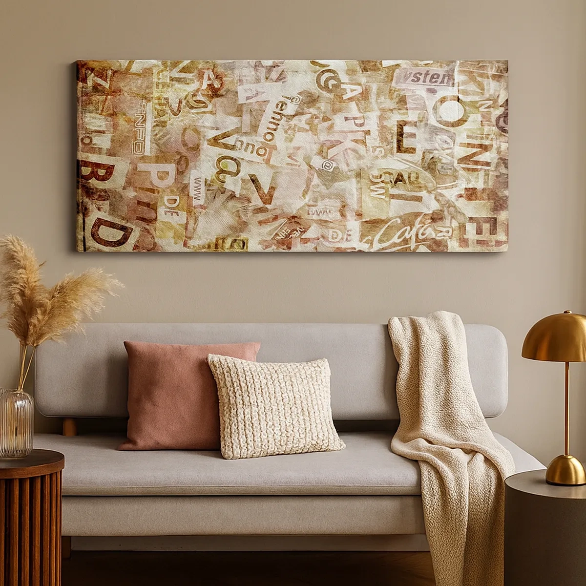 Canvas picture - Jumbled up Words - 30x30 cm