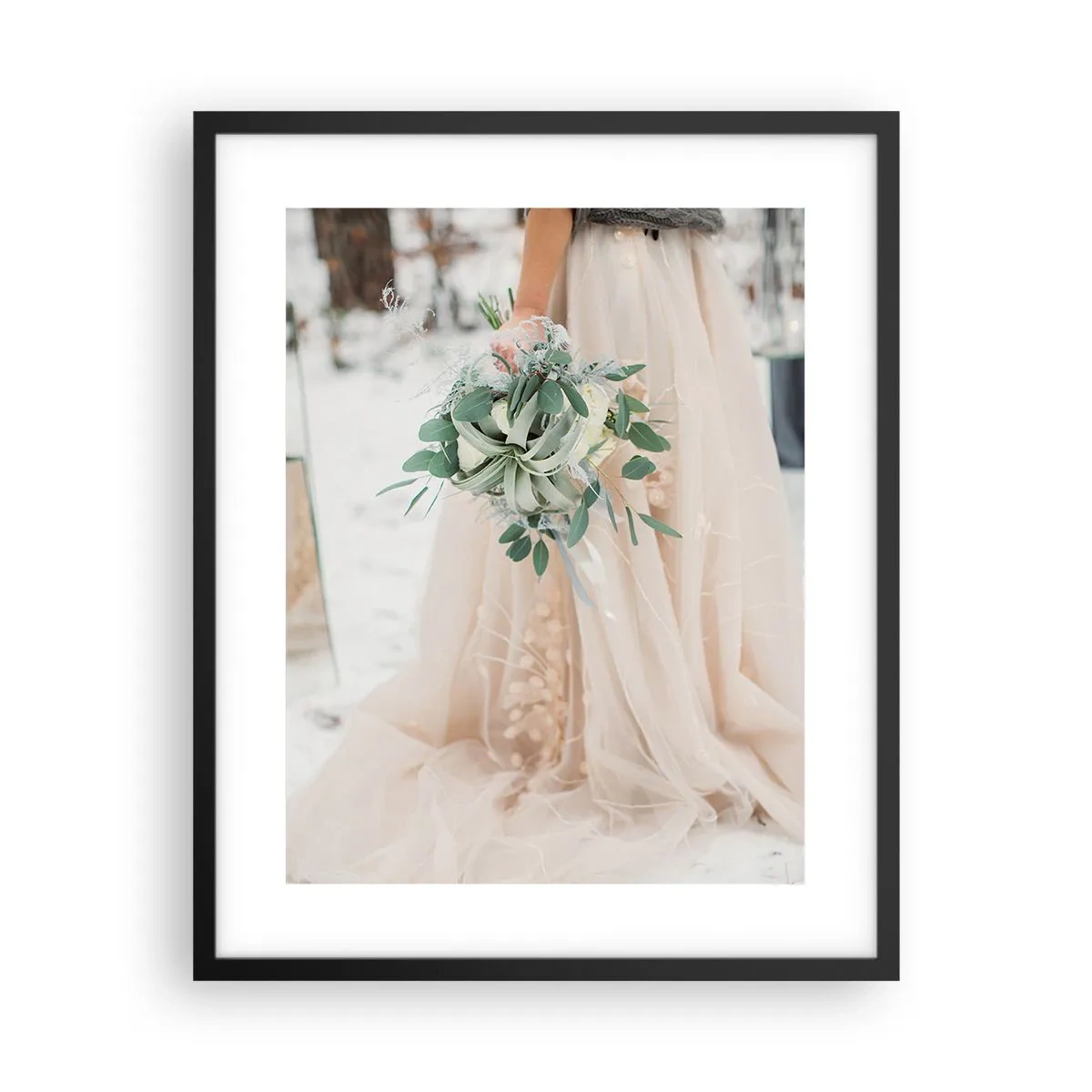 Poster in black frame - And They Lived Long and Happily - 40x50 cm