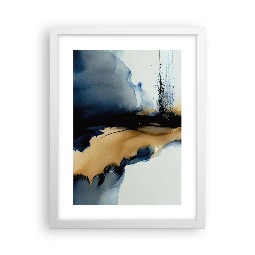 Poster in white frmae - Behind the Curtain - 30x40 cm