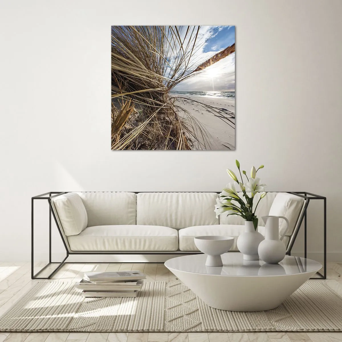 Glass picture - Enounter of the Elements - 60x60 cm