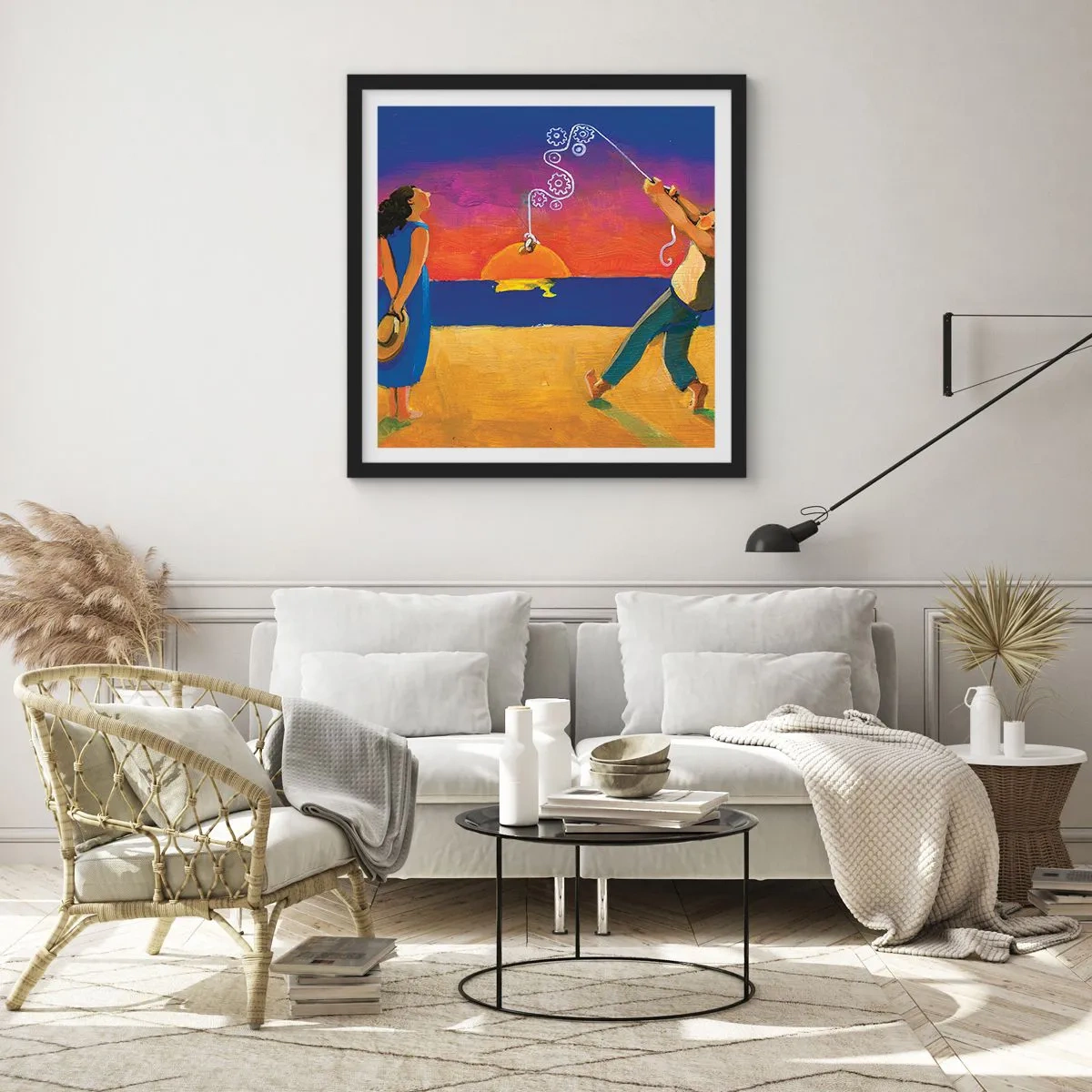 Poster in black frame - More than a Star from the Sky - 30x30 cm