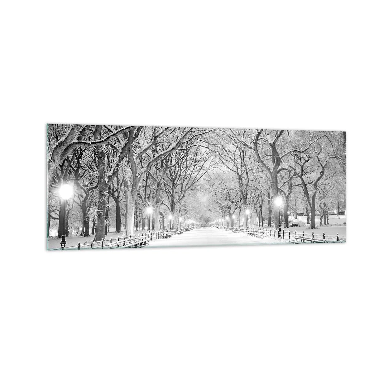 Glass picture - Four Seasons: Winter - 140x50 cm