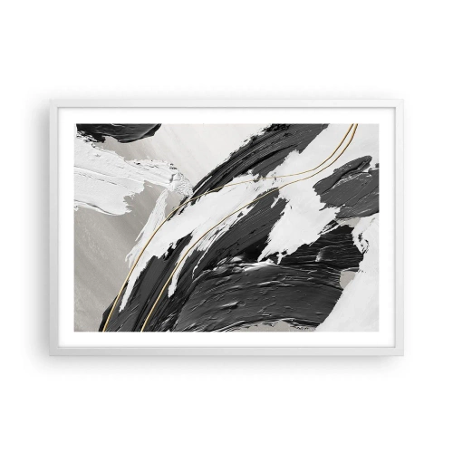 Poster in white frmae - Abstract with Flair - 70x50 cm