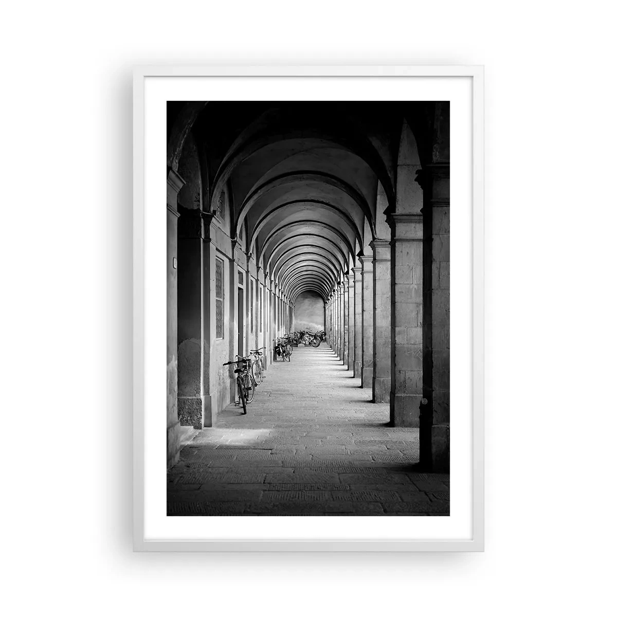 Poster in white frmae - Under the Arcades - 50x70 cm