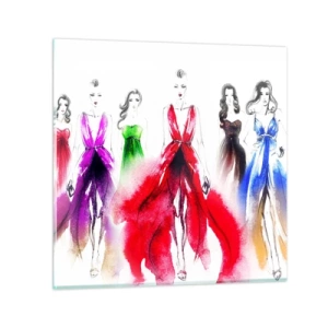 Glass picture - Vogue in Vogue - 50x50 cm