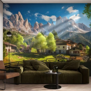 Custom Wallpaper Standard Eco - Alpine Idyll - Mountains, Landscape, Alps