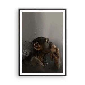 Poster in black frame - Certainly a Thinker - 70x100 cm