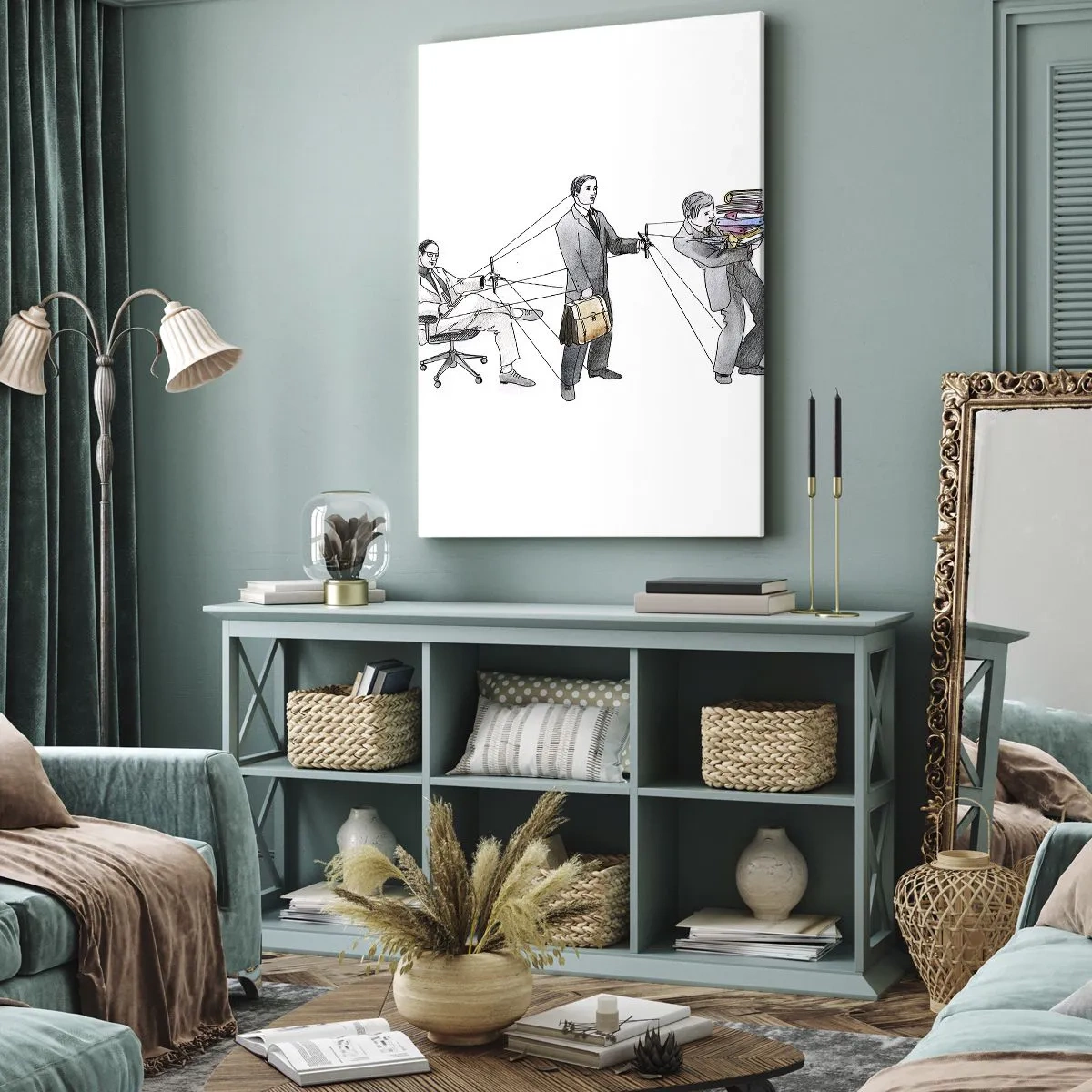 Canvas picture - Everyone Is Someone Else's Puppet - 55x100 cm