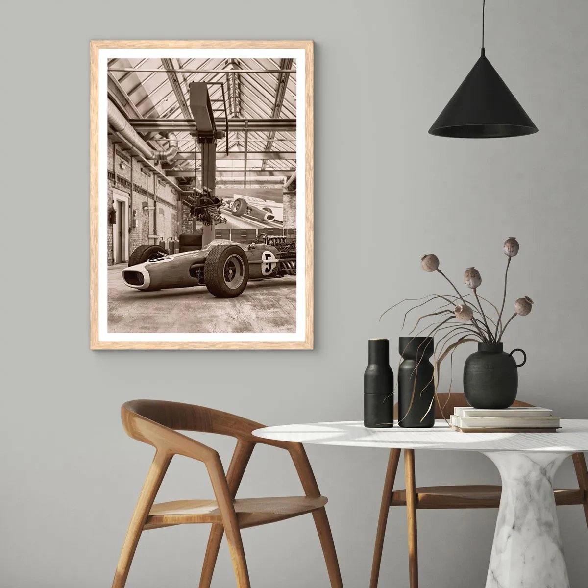 Poster in light oak frame - Rest of the Winner - 70x100 cm