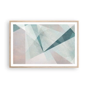 Poster in light oak frame - Calmly but Dynamically - 91x61 cm