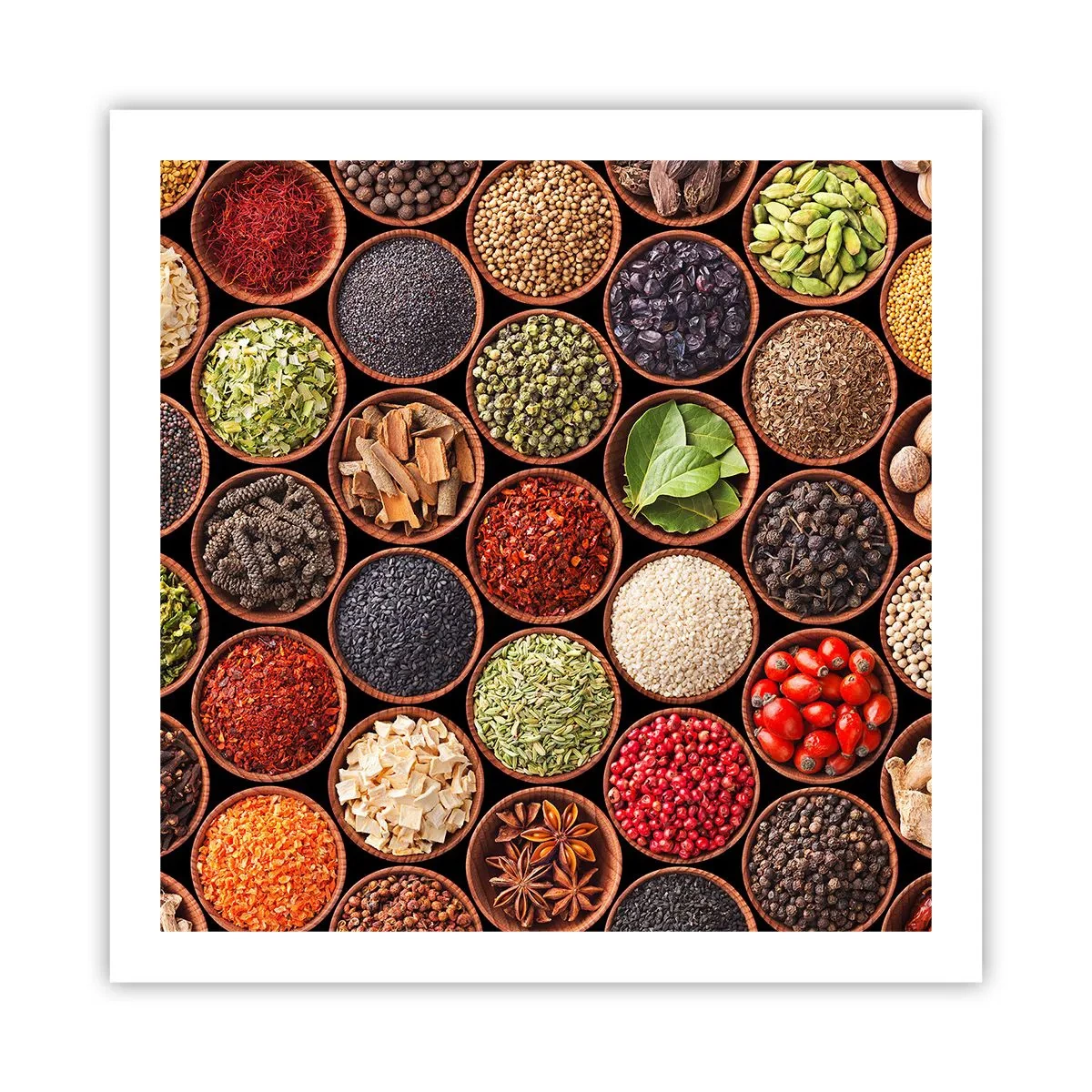 Poster - All Flavours of the World - 60x60 cm