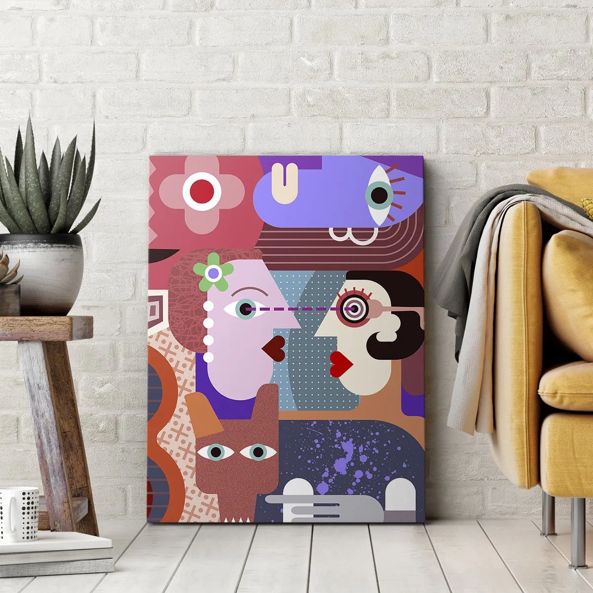 Canvas picture - Eye to Eye - 55x100 cm