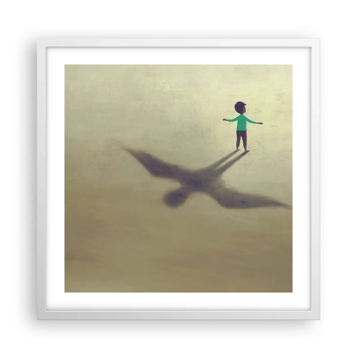 Poster in white frmae - Hero of the Future - 50x50 cm