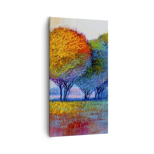 Canvas picture - Cluster of Dashing Colours - 55x100 cm