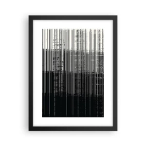 Poster in black frame - Waves and Vibrations - 30x40 cm