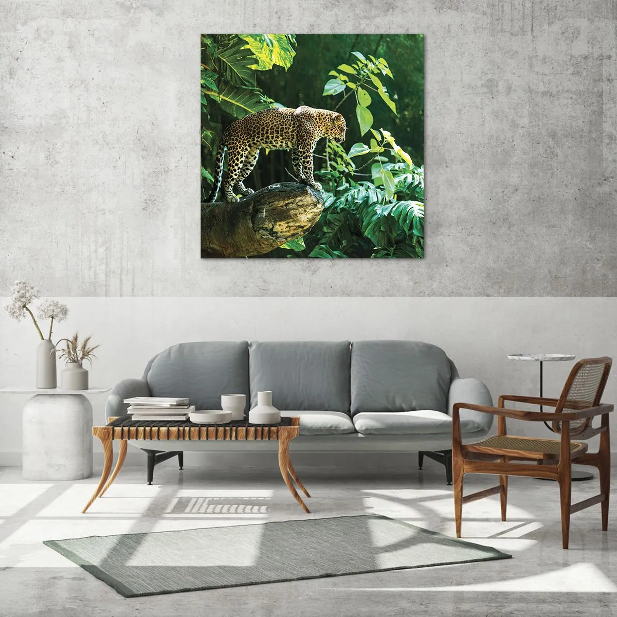 Glass picture - Going Hunting? - 60x60 cm