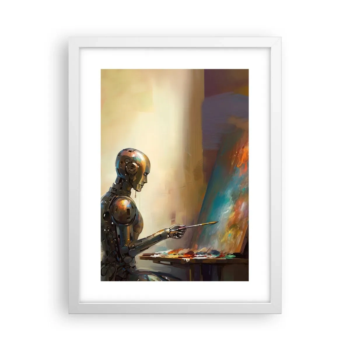 Poster in white frmae - Art of the Future - 30x40 cm
