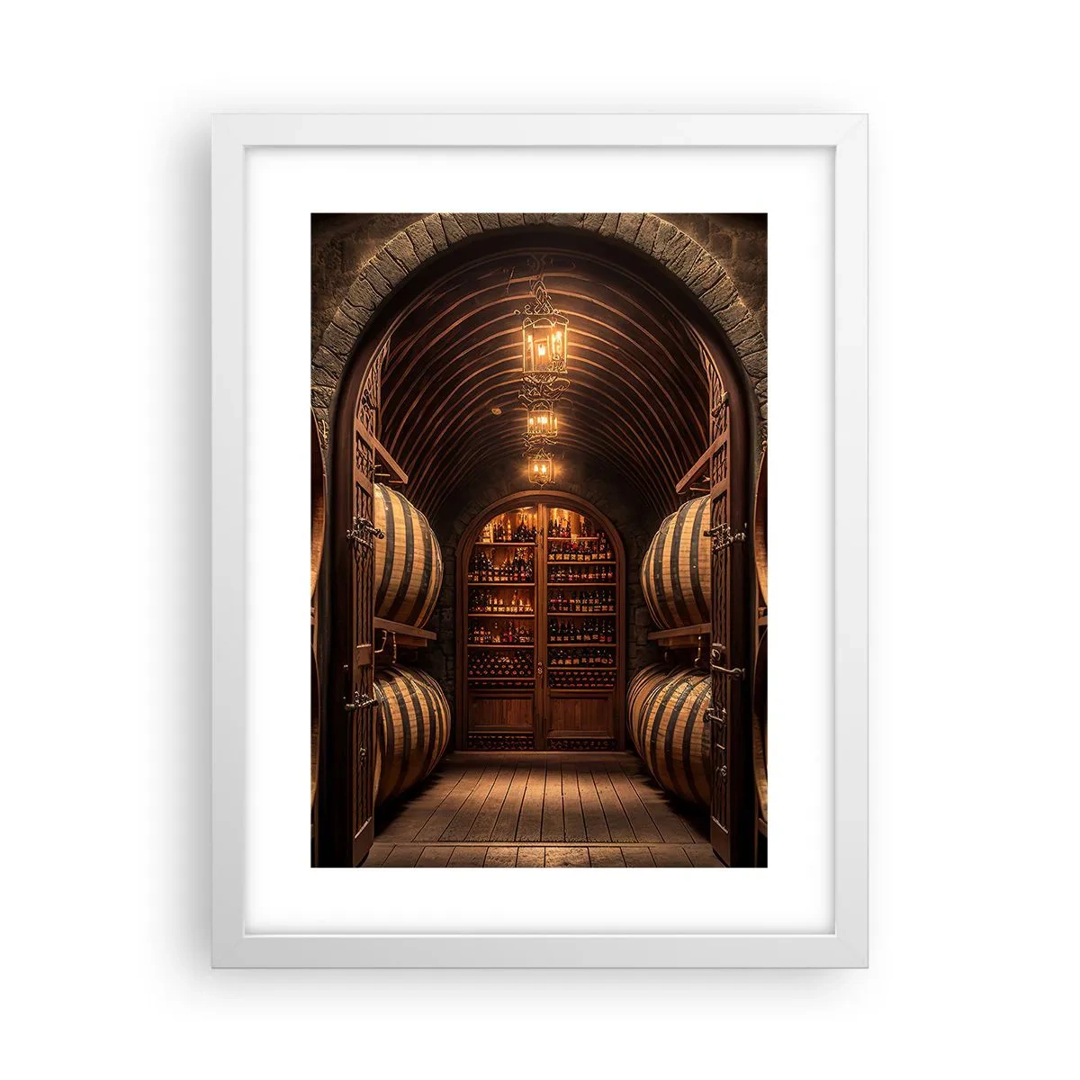 Poster in white frmae - Atmospheric Cellar - 30x40 cm