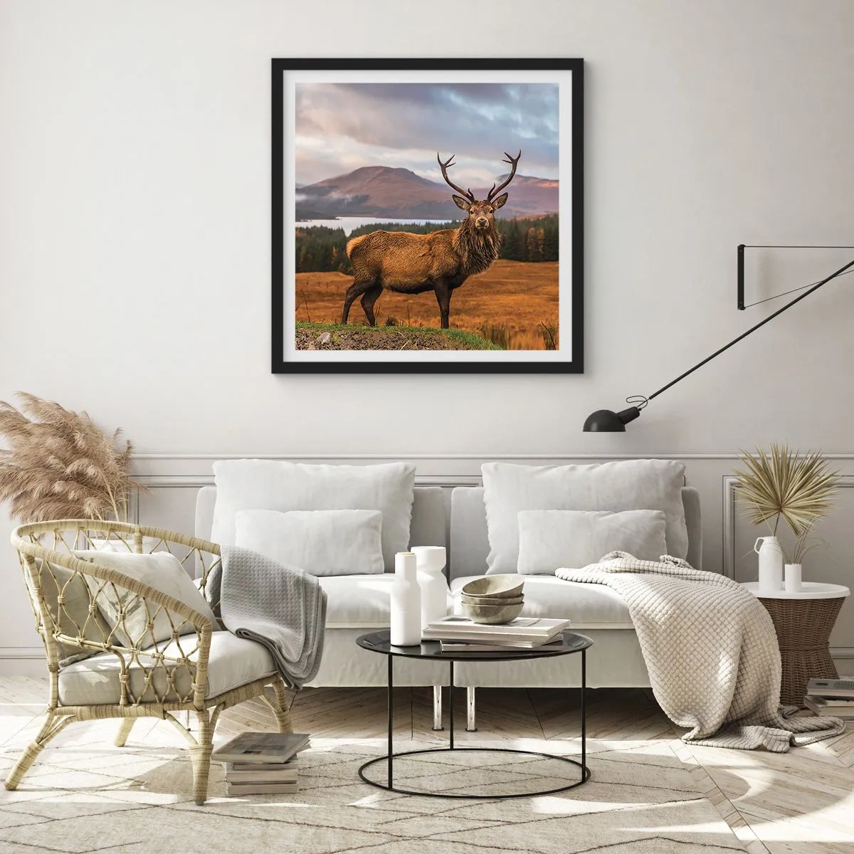 Poster in black frame - Majesty of Nature - 50x50 cm