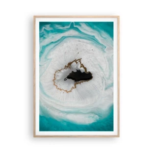 Poster in light oak frame - Into de Deep - 70x100 cm