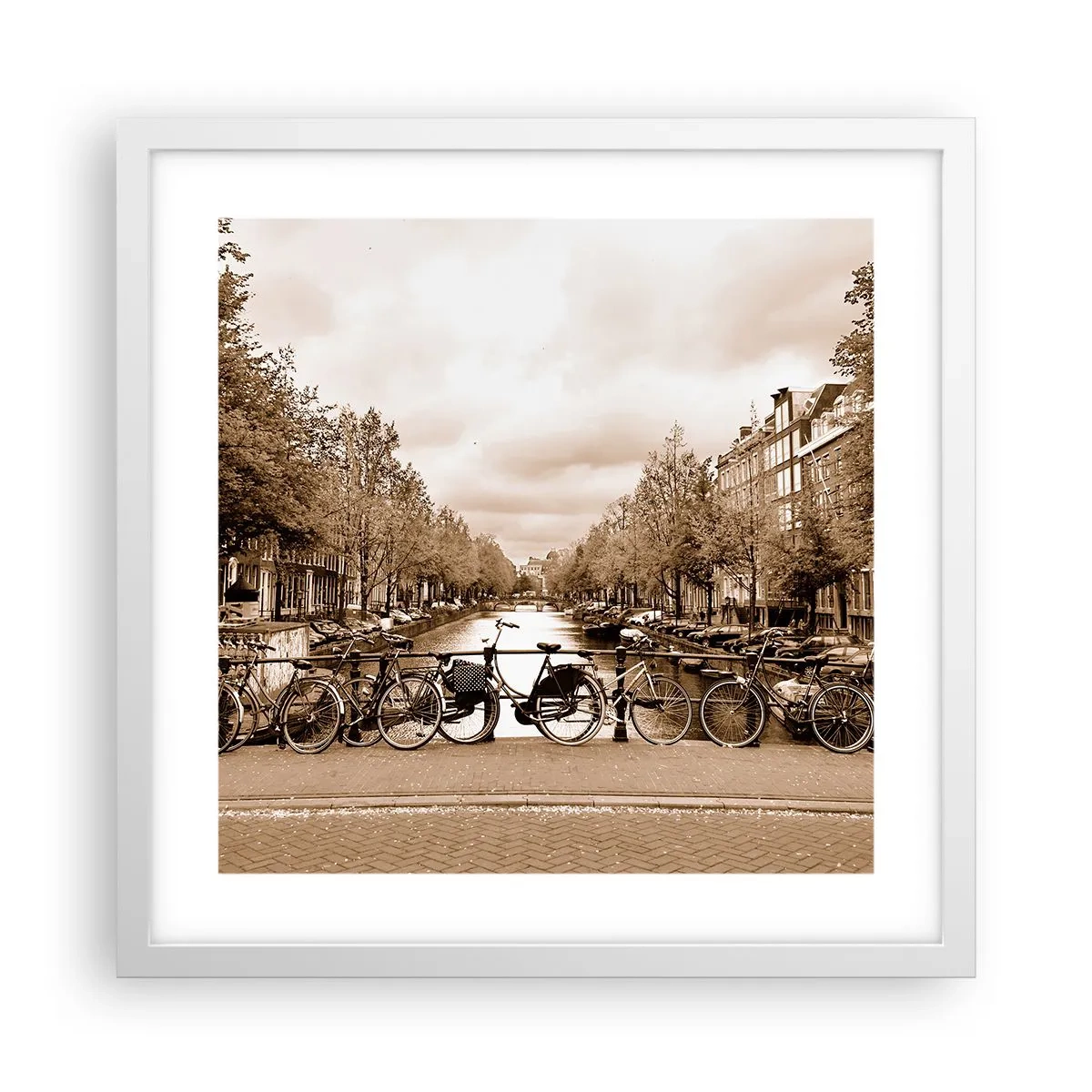 Poster in white frmae - Dutch Atmosphere - 40x40 cm