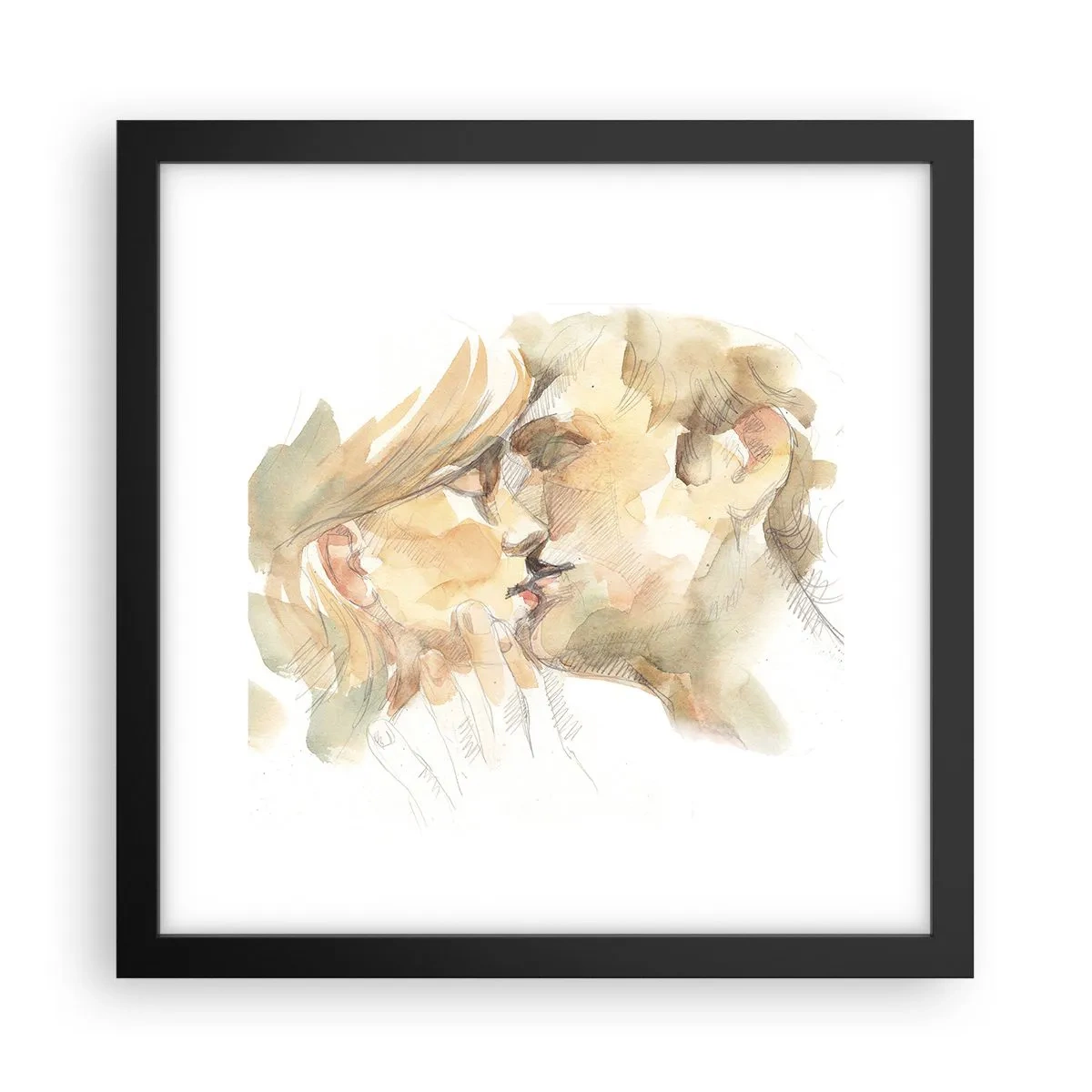 Poster in black frame - The Missing Half? - 30x30 cm