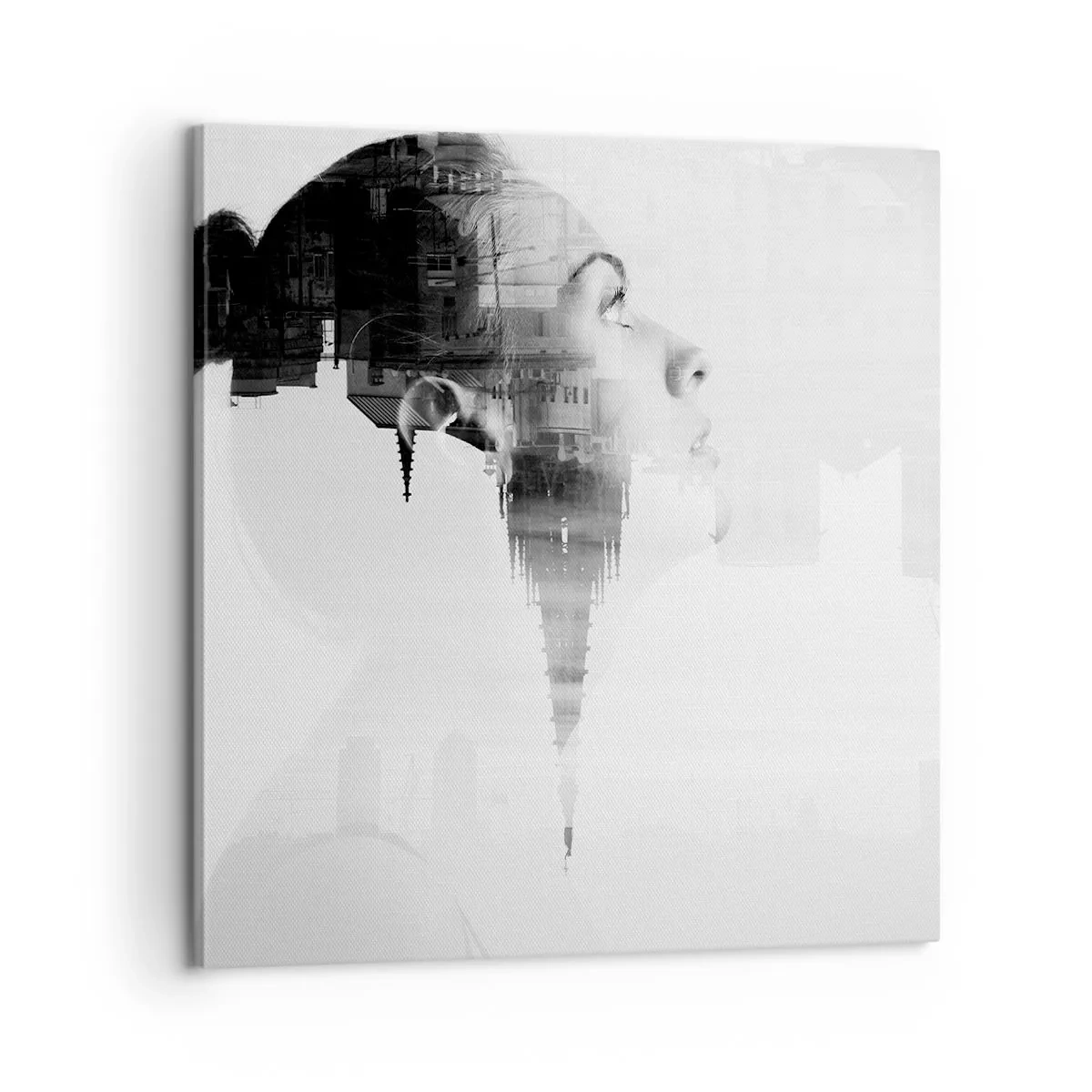 Canvas picture - On Both Sides of a Glass - 60x60 cm