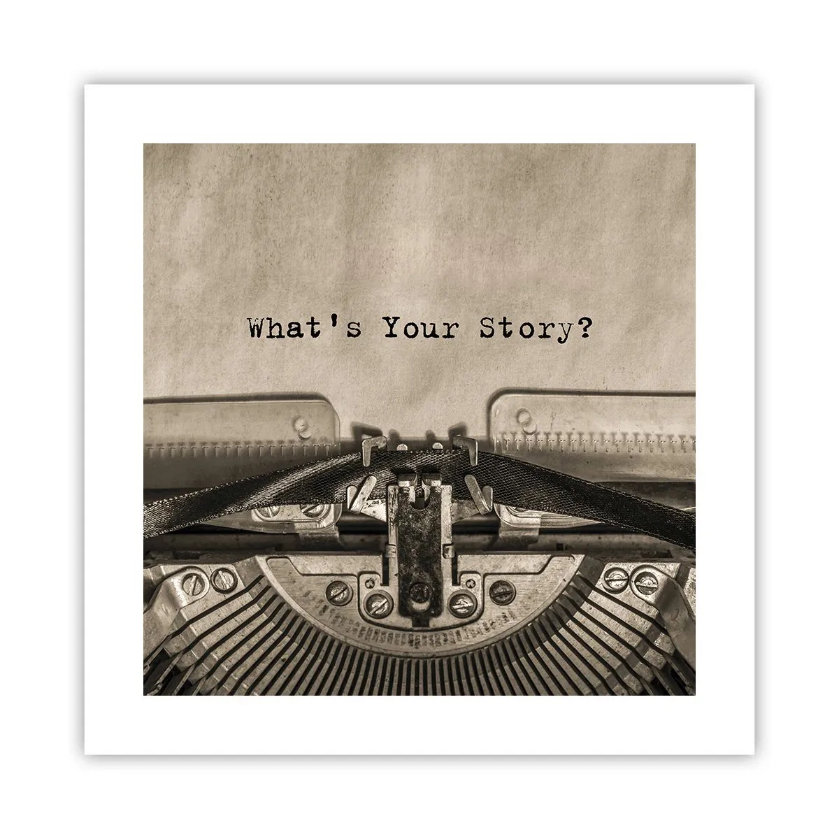 Poster - Tell Me  - 40x40 cm