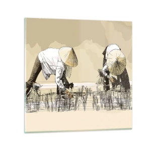 Glass picture - Good Harvest - 40x40 cm