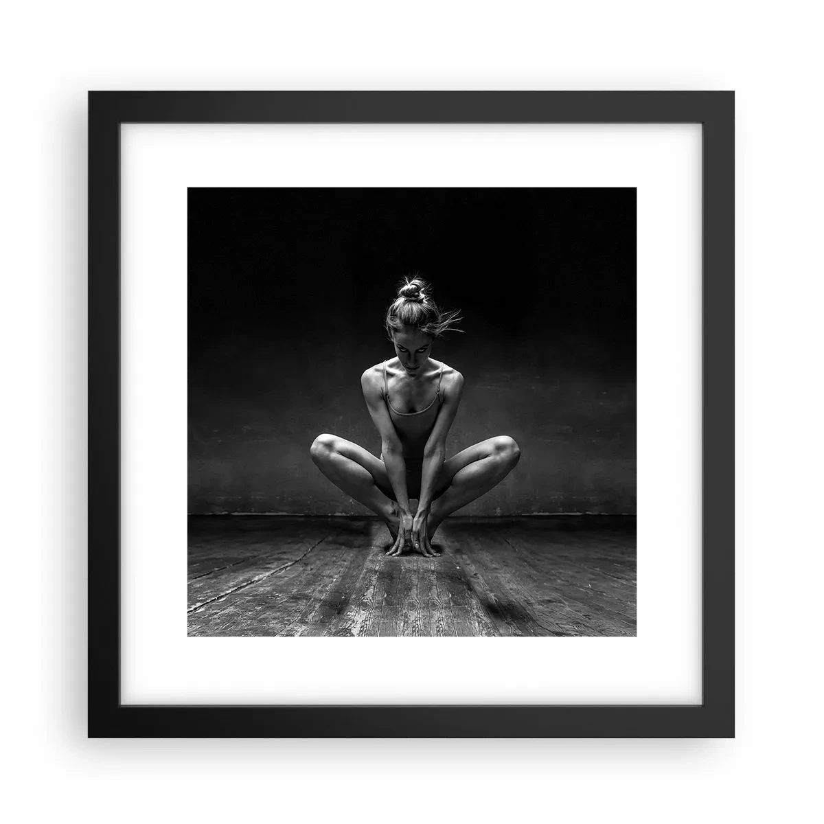 Poster in black frame - Concentration of Dancing Energy - 30x30 cm