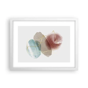 Poster in white frmae - Beads of Space - 40x30 cm