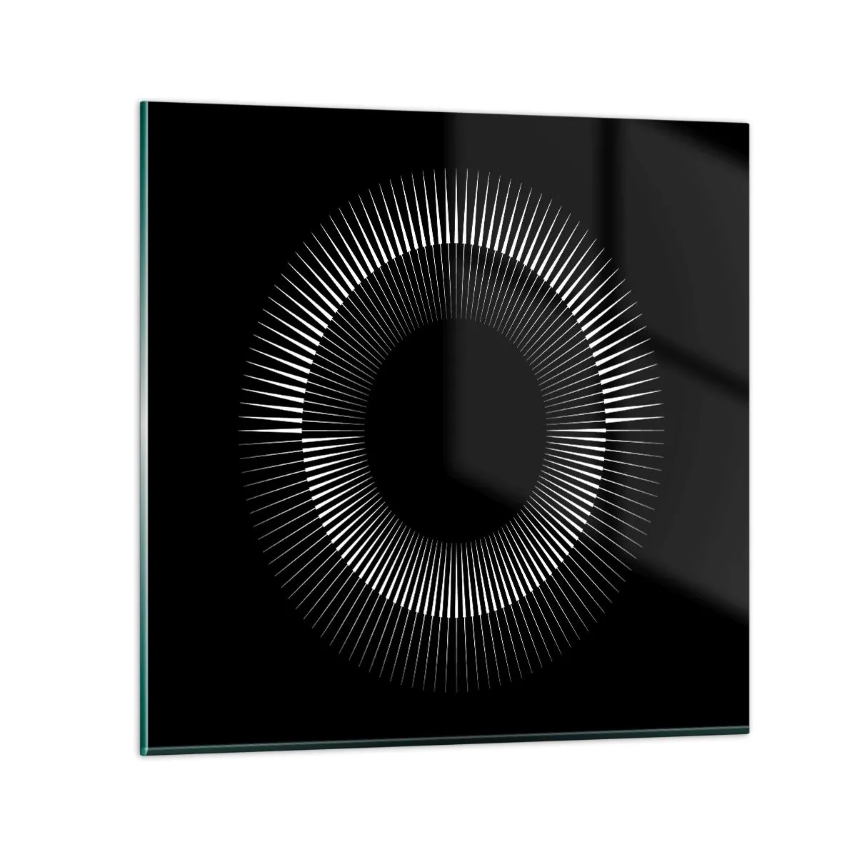 Glass picture - Black Sun - 40x40 cm