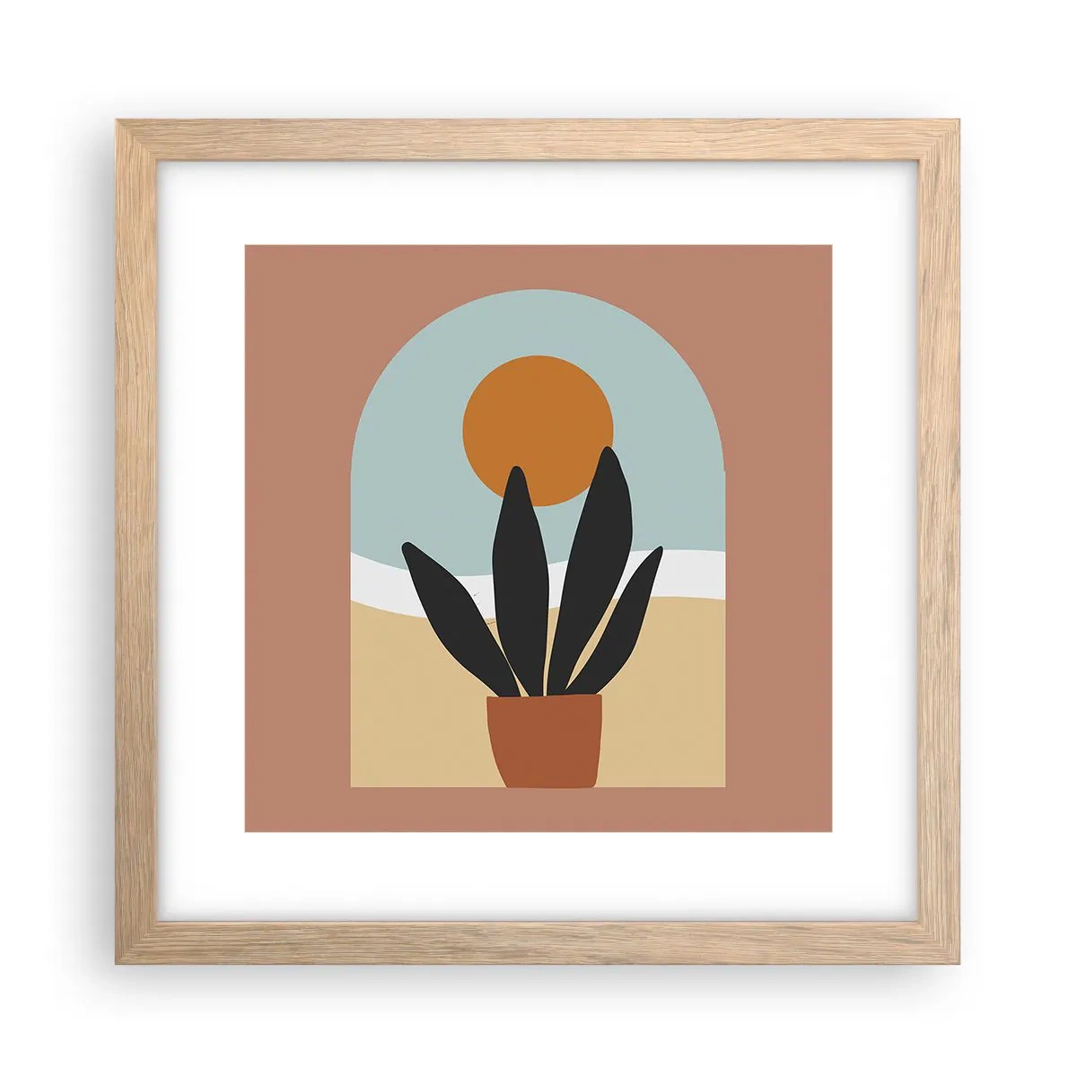 Poster in light oak frame - Small Joys - 30x30 cm