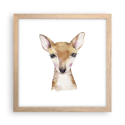 Poster in light oak frame - Nature of Innocence - 30x30 cm