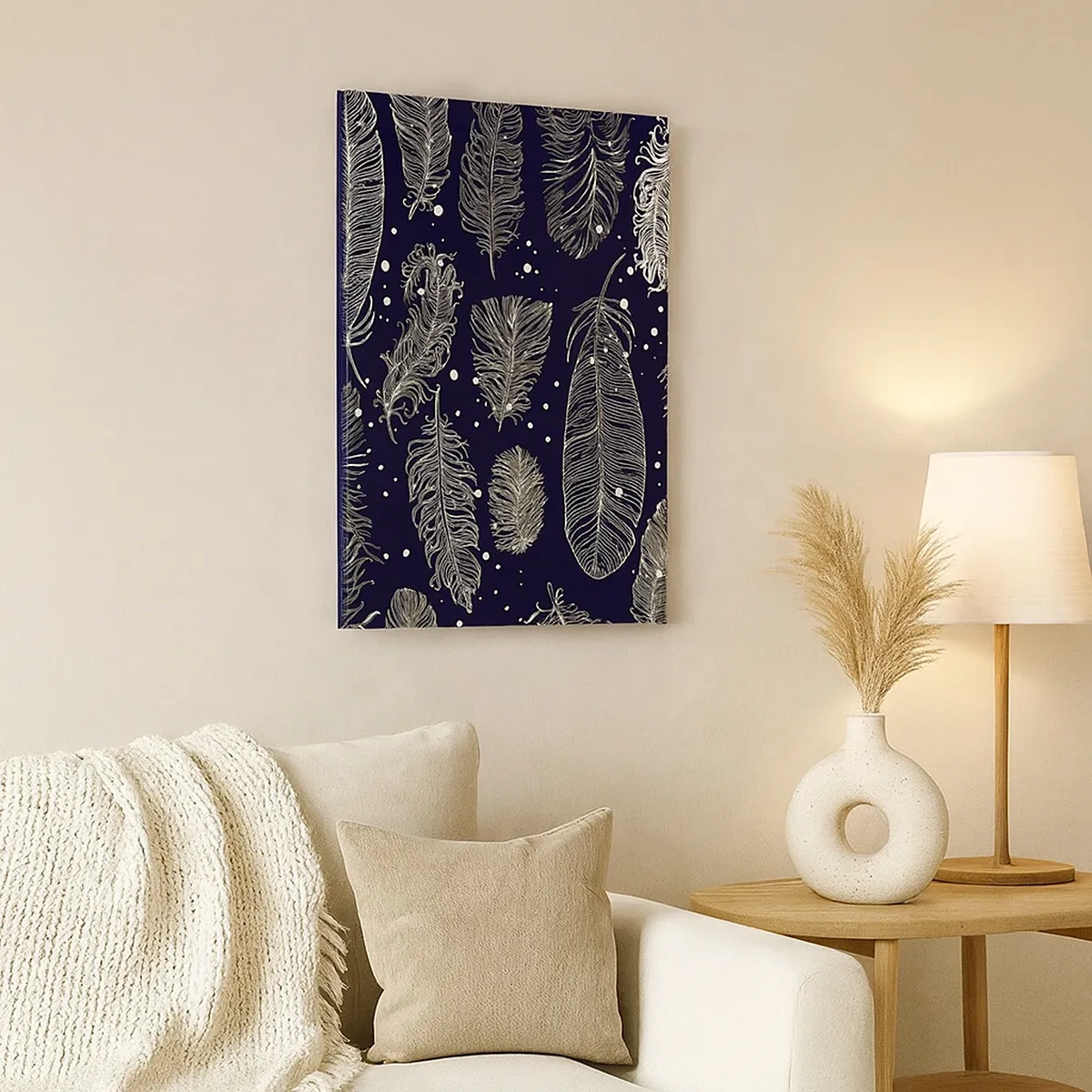 Canvas picture - Feathery Lace - 50x70 cm