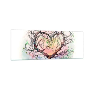 Glass picture - Together Against the Wind - 140x50 cm
