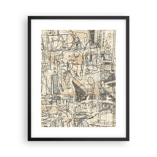 Poster in black frame - Waiting to Be Decoded - 40x50 cm