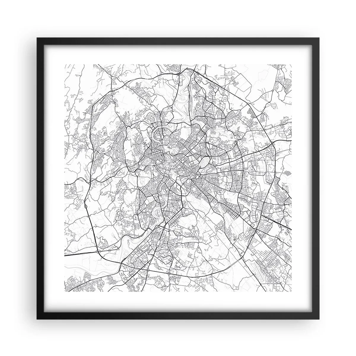 Poster in black frame - Roman Circle - 50x50 cm