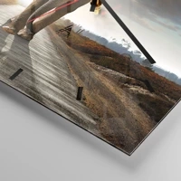 Clock face with lines