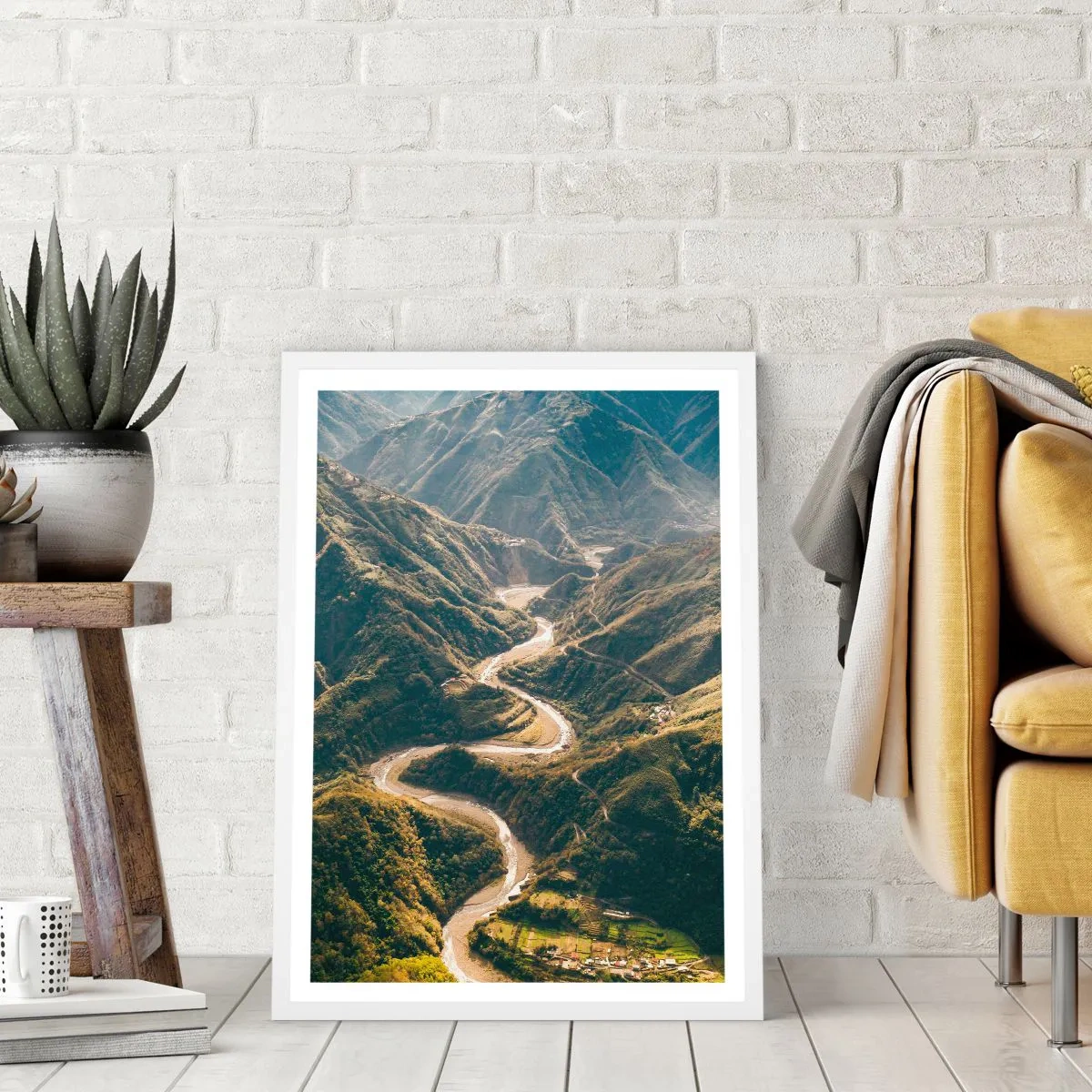 Poster in white frmae - Straight from the Heart of the Mountains - 61x91 cm